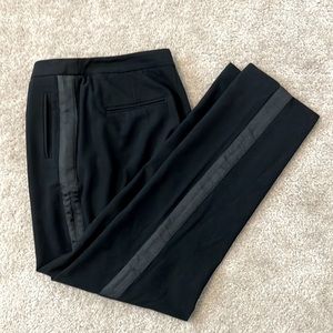 Jennifer Lopez Black pant SIZE 8 with satin strip on sides GENTLY worn